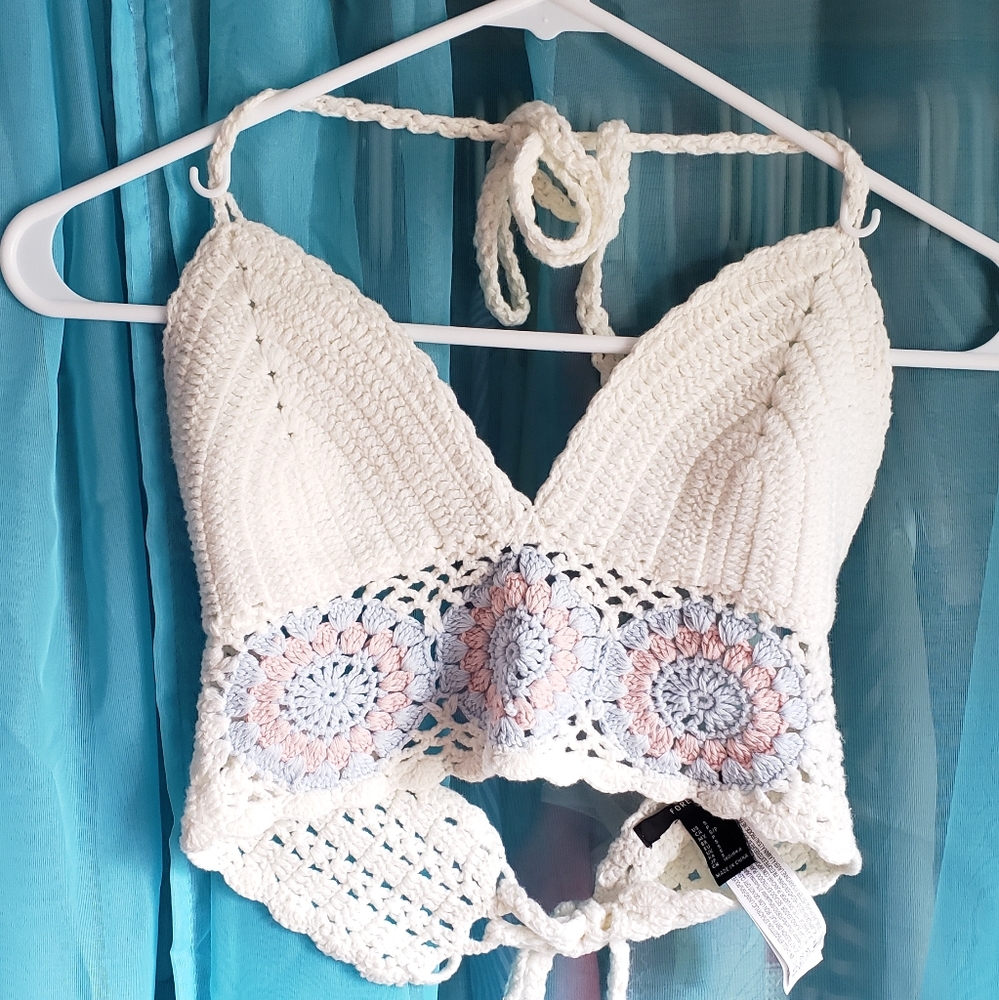crocheted crop top
